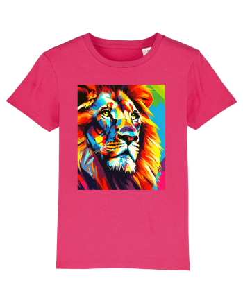 Lion Pop Art Raspberry
