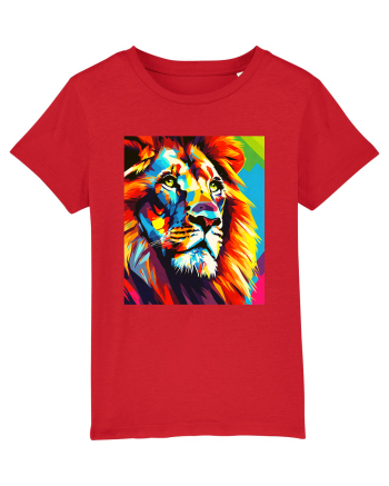 Lion Pop Art Red