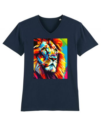 Lion Pop Art French Navy