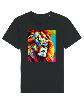 Lion Pop Art Black