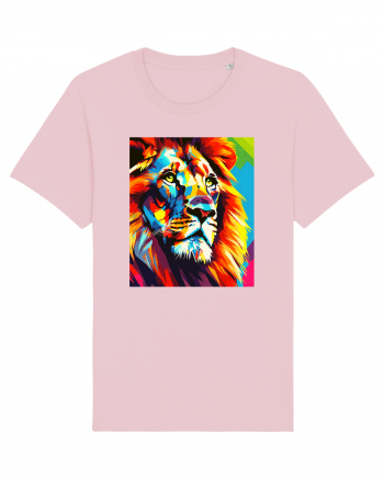 Lion Pop Art Cotton Pink