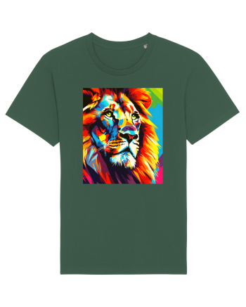Lion Pop Art Bottle Green