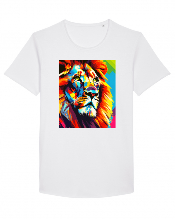 Lion Pop Art White