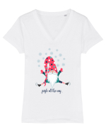Elf saritor Tricou mânecă scurtă guler V Damă Evoker