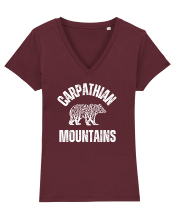 Carpathian Mountains.Muntii Carpati Burgundy