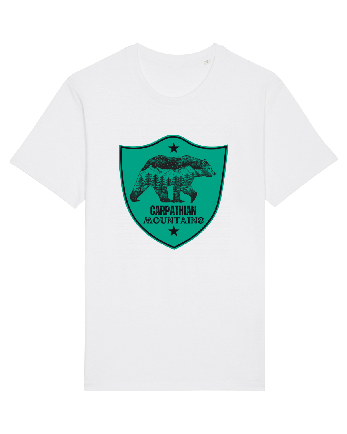 Tricou mânecă scurtă Unisex Rocker White