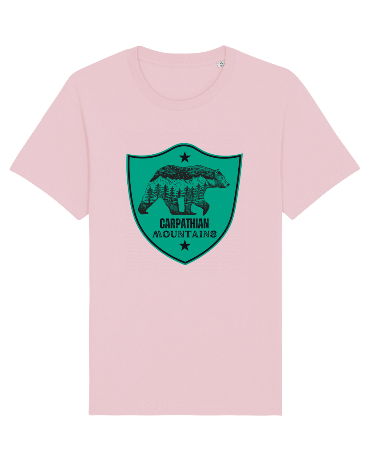 Tricou mânecă scurtă Unisex Rocker Cotton Pink