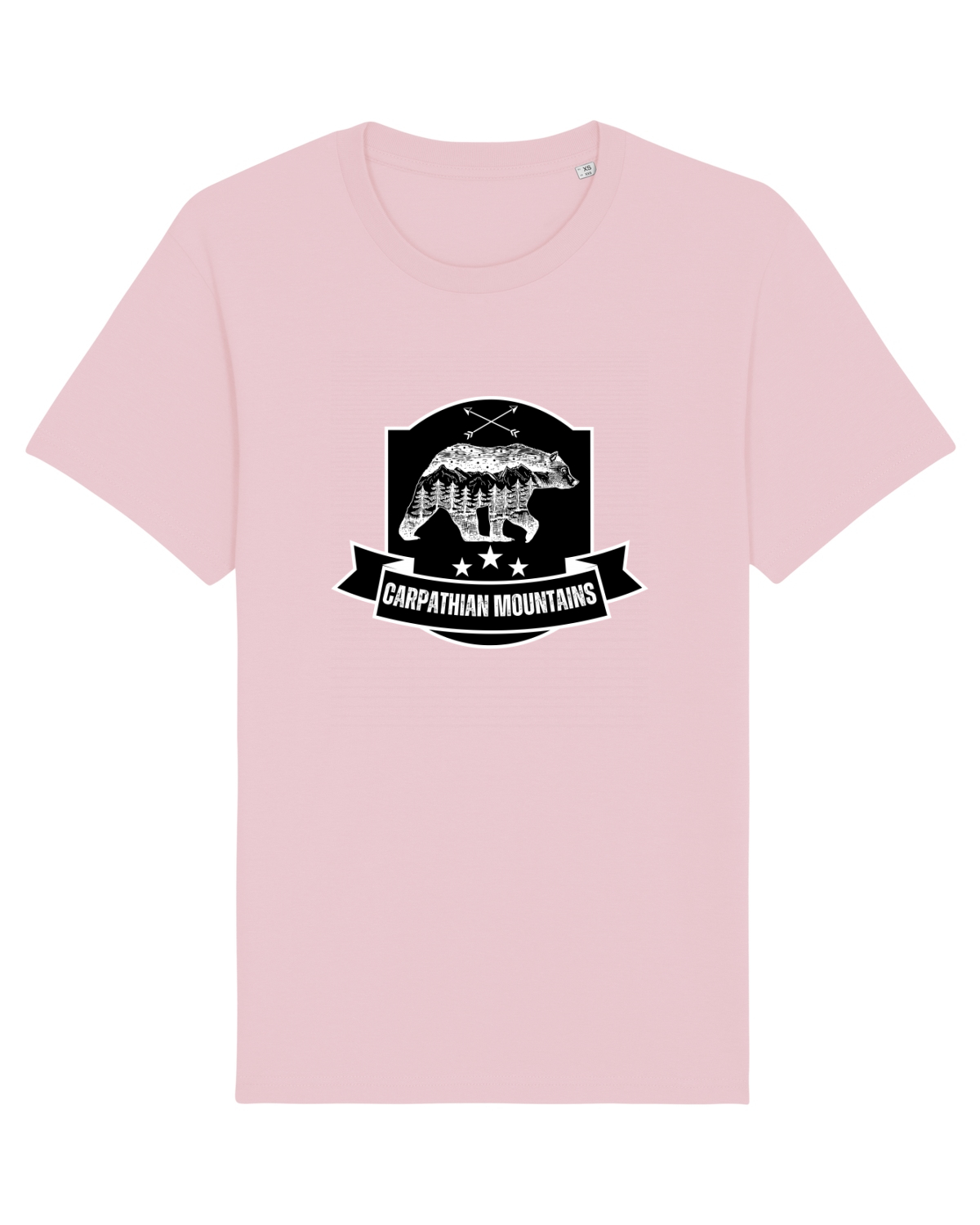 Tricou mânecă scurtă Unisex Rocker Cotton Pink