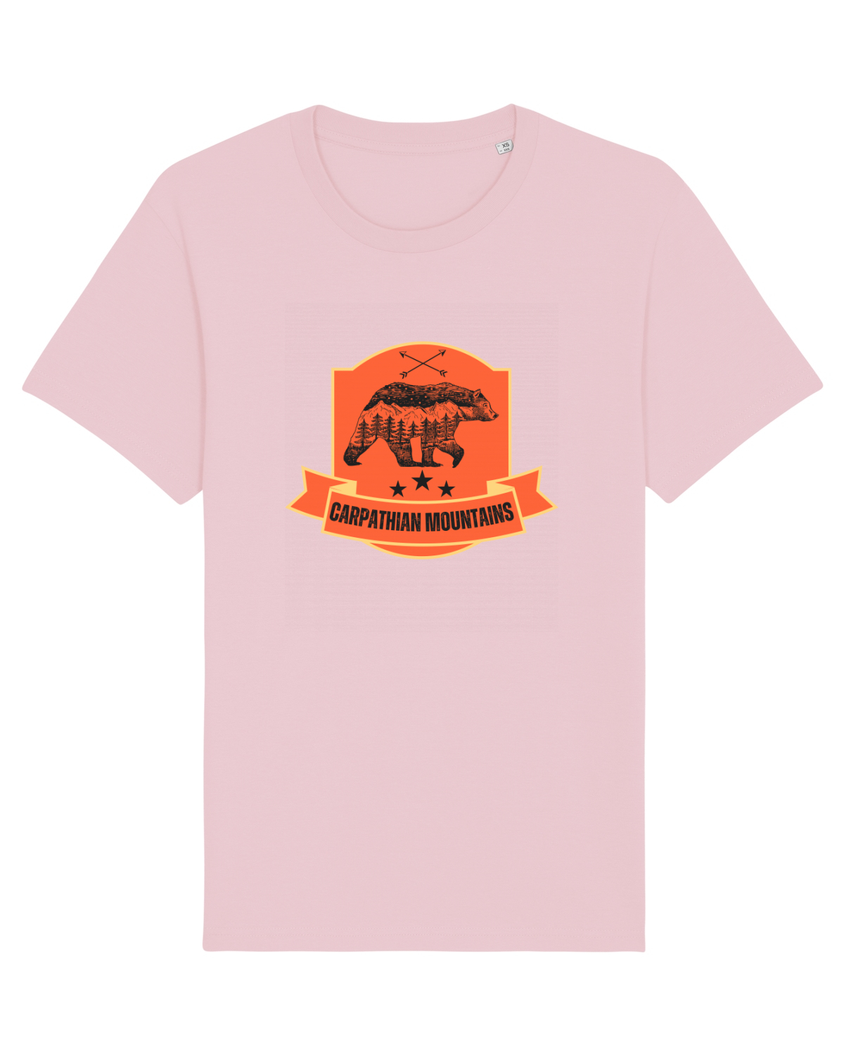 Tricou mânecă scurtă Unisex Rocker Cotton Pink