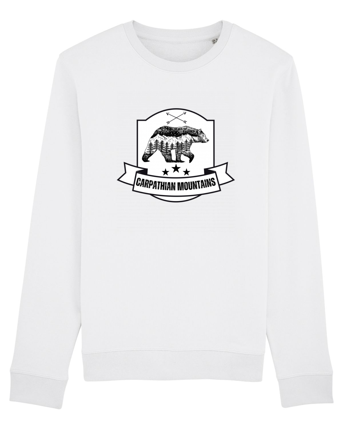 Bluză mânecă lungă Unisex Rise White