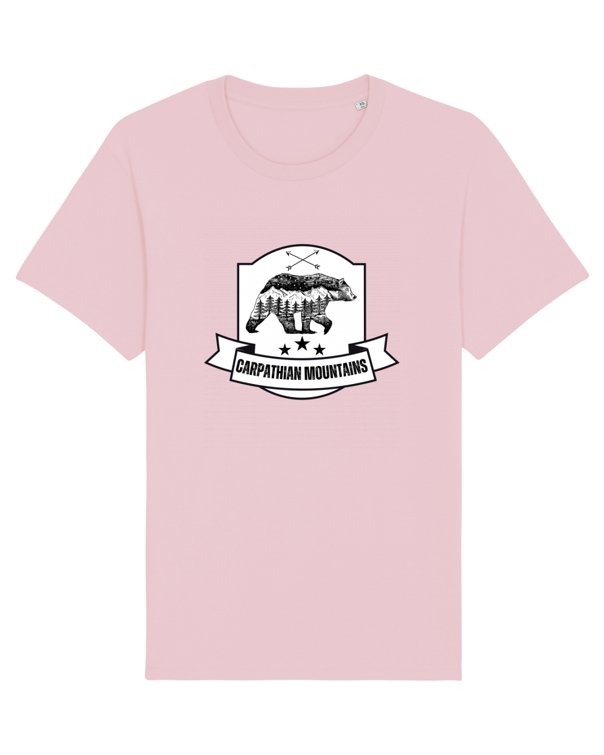 Tricou mânecă scurtă Unisex Rocker Cotton Pink