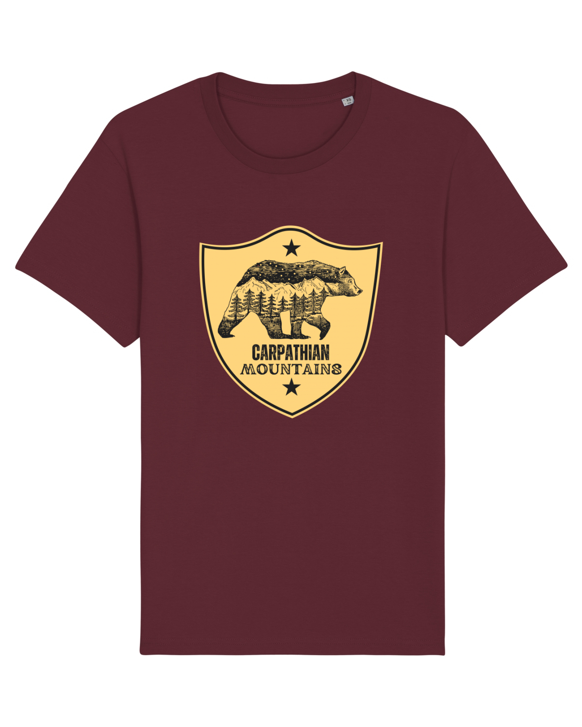 Tricou mânecă scurtă Unisex Rocker Burgundy