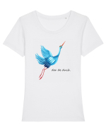 Dor de duca Tricou mânecă scurtă guler larg fitted Damă Expresser