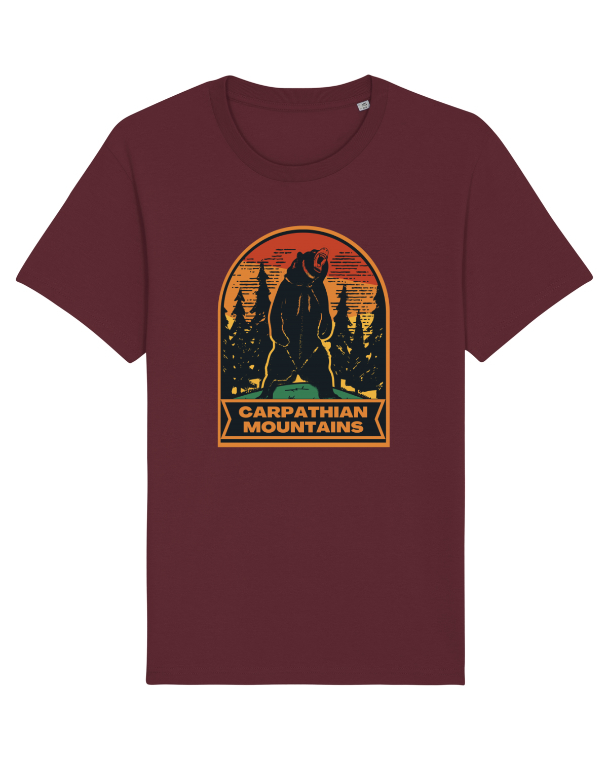 Tricou mânecă scurtă Unisex Rocker Burgundy