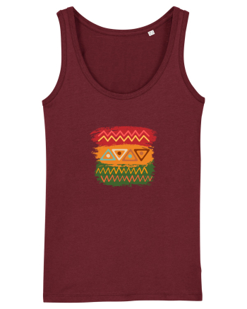 African Design Burgundy
