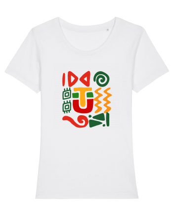 Africa Tribal Pattern White