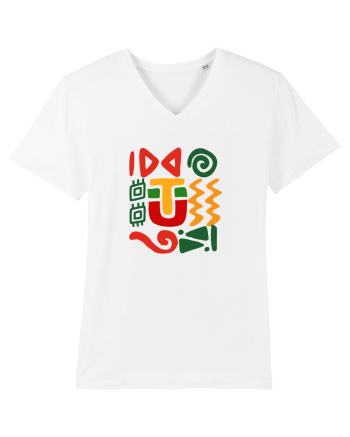 Africa Tribal Pattern White