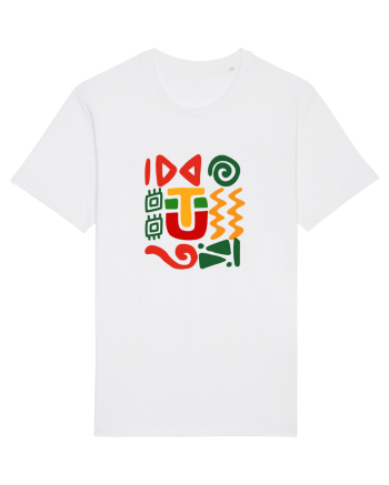 Africa Tribal Pattern White