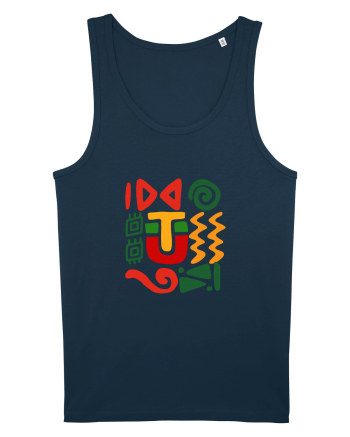 Africa Tribal Pattern Navy