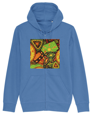 African Pattern Bright Blue