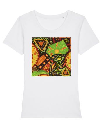 African Pattern White