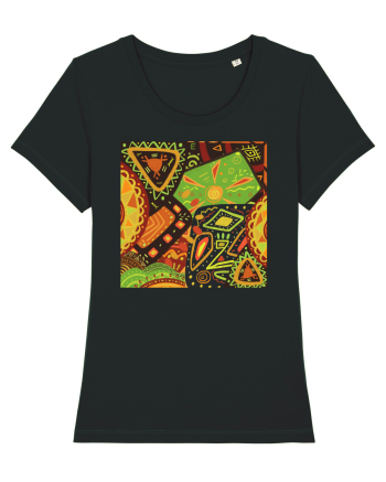 African Pattern Black