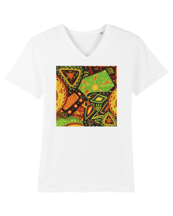 African Pattern White