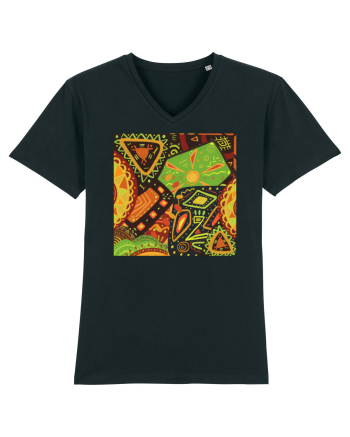 African Pattern Black