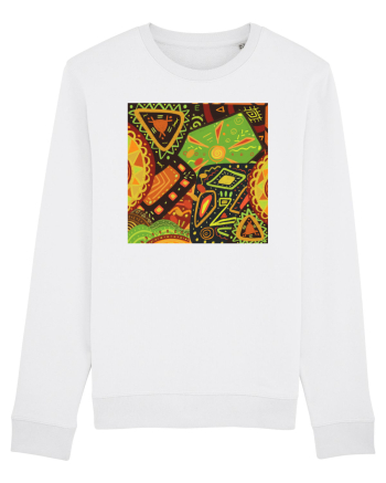 African Pattern White