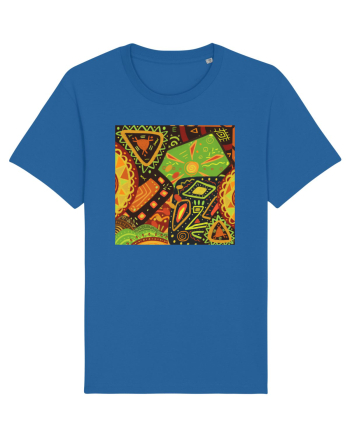 African Pattern Royal Blue