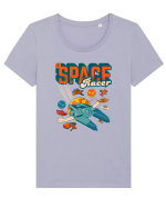 Space Racer Tricou mânecă scurtă guler larg fitted Damă Expresser
