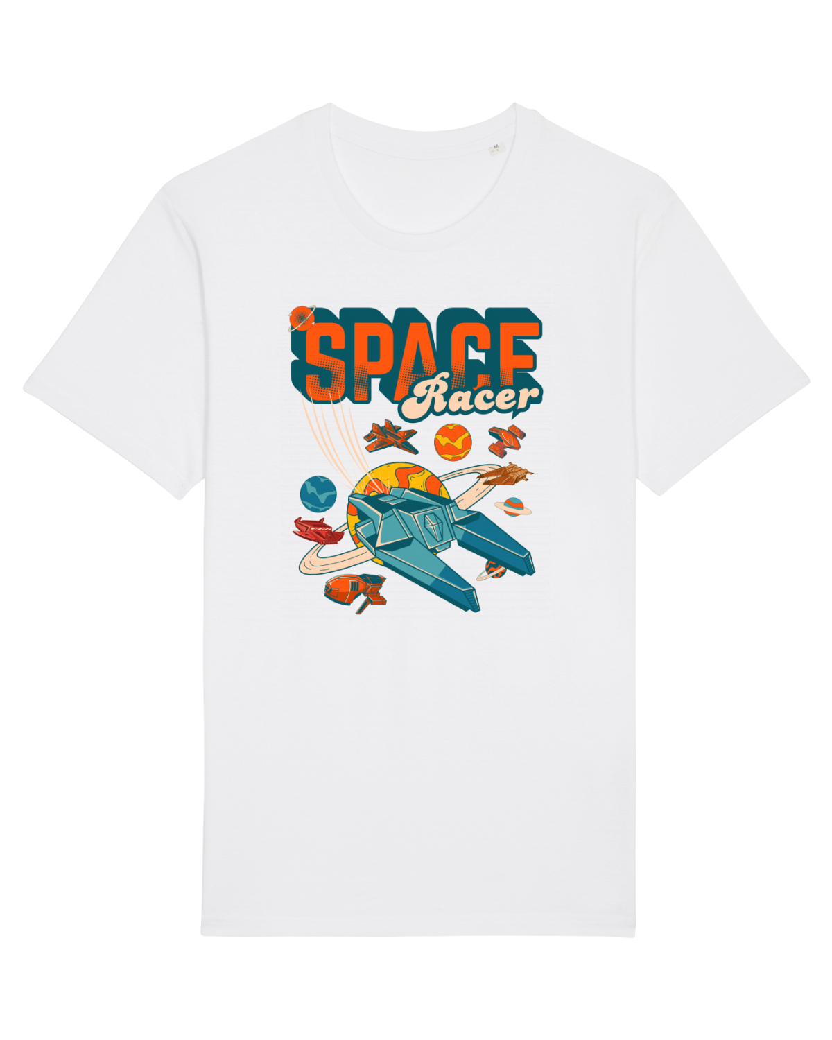 Tricou mânecă scurtă Unisex Rocker White