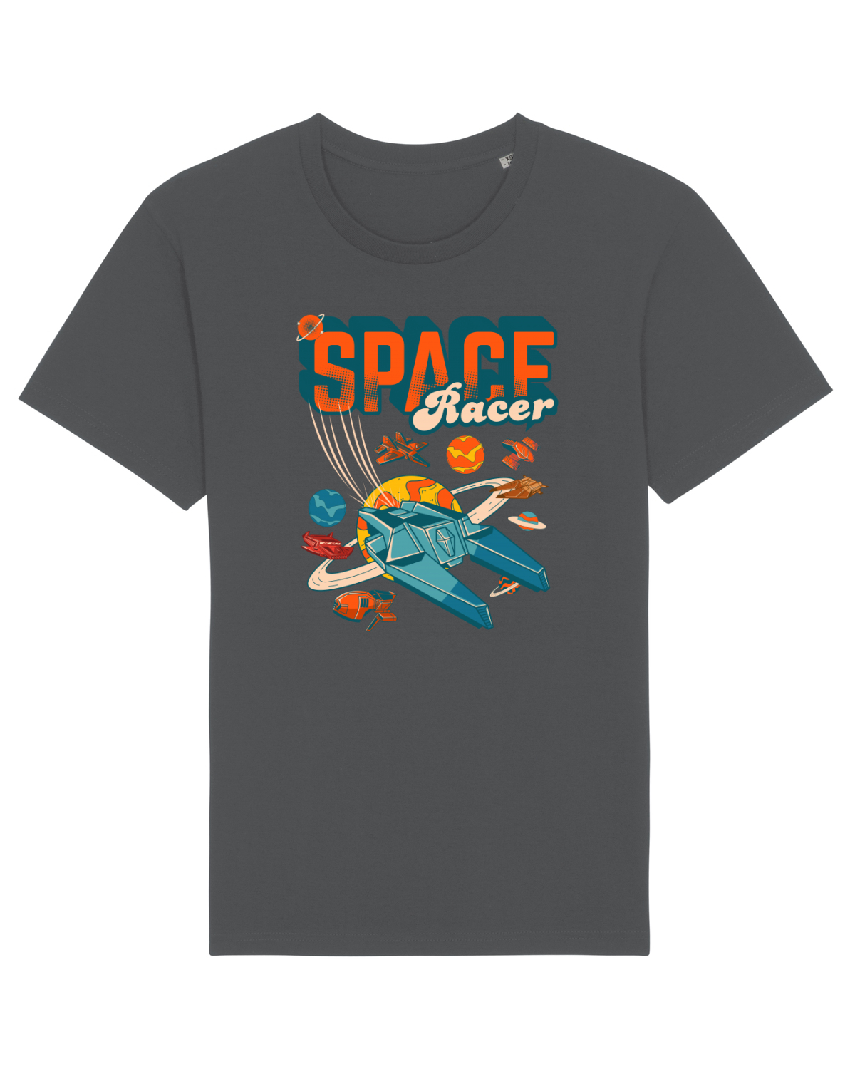Tricou mânecă scurtă Unisex Rocker Anthracite