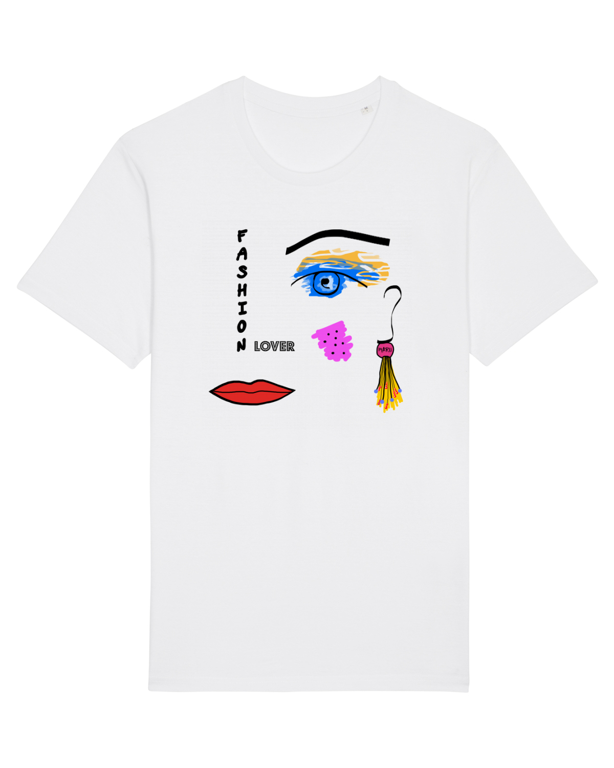 Tricou mânecă scurtă Unisex Rocker White