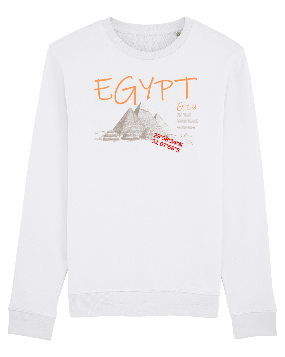 Bluză mânecă lungă Unisex Rise White