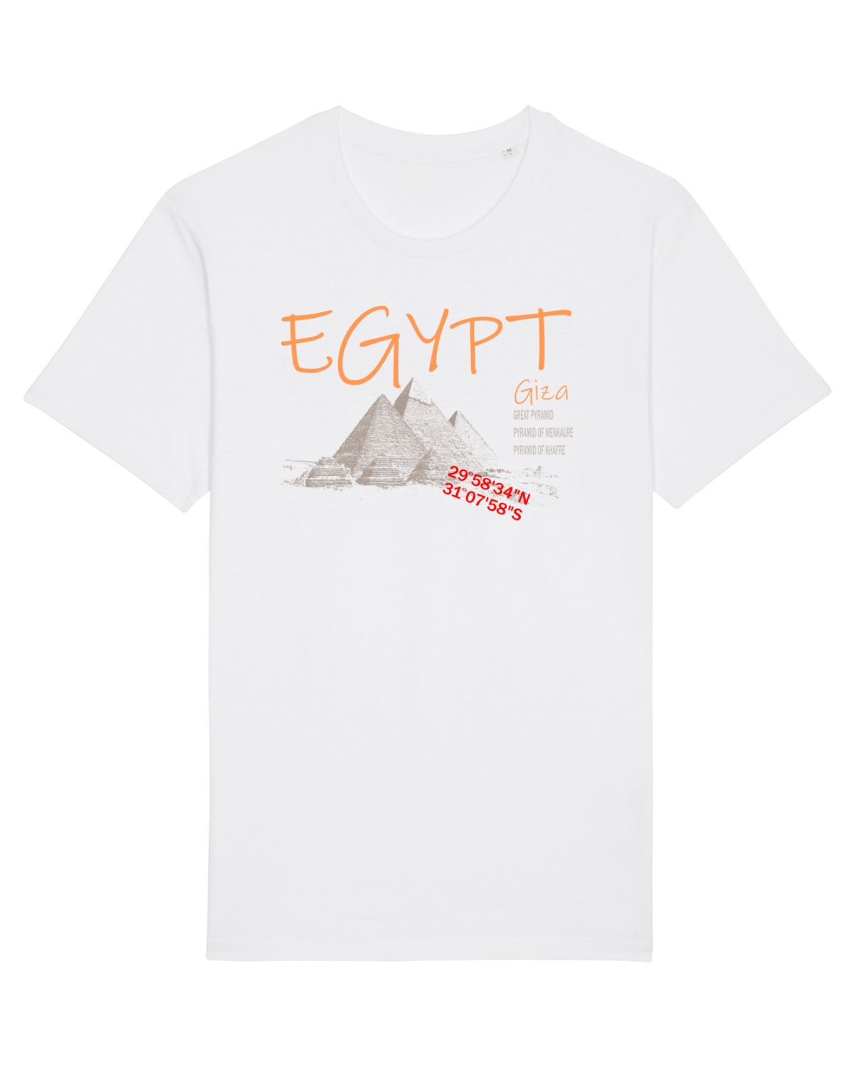 Tricou mânecă scurtă Unisex Rocker White