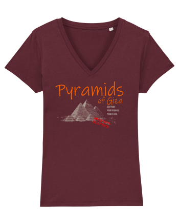 Pyramids Of Giza Burgundy