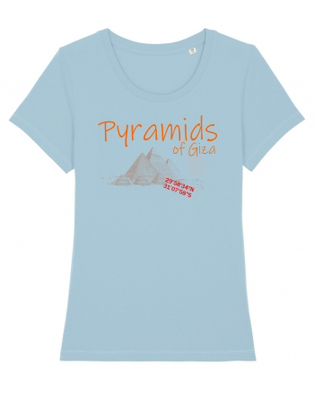 Pyramids Of Giza Sky Blue