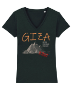 Giza Tricou mânecă scurtă guler V Damă Evoker