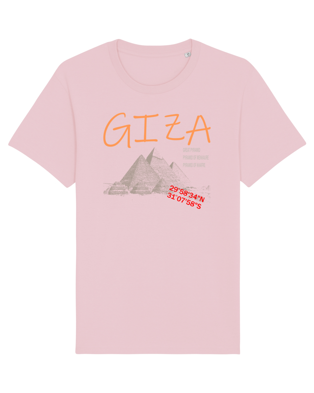 Tricou mânecă scurtă Unisex Rocker Cotton Pink