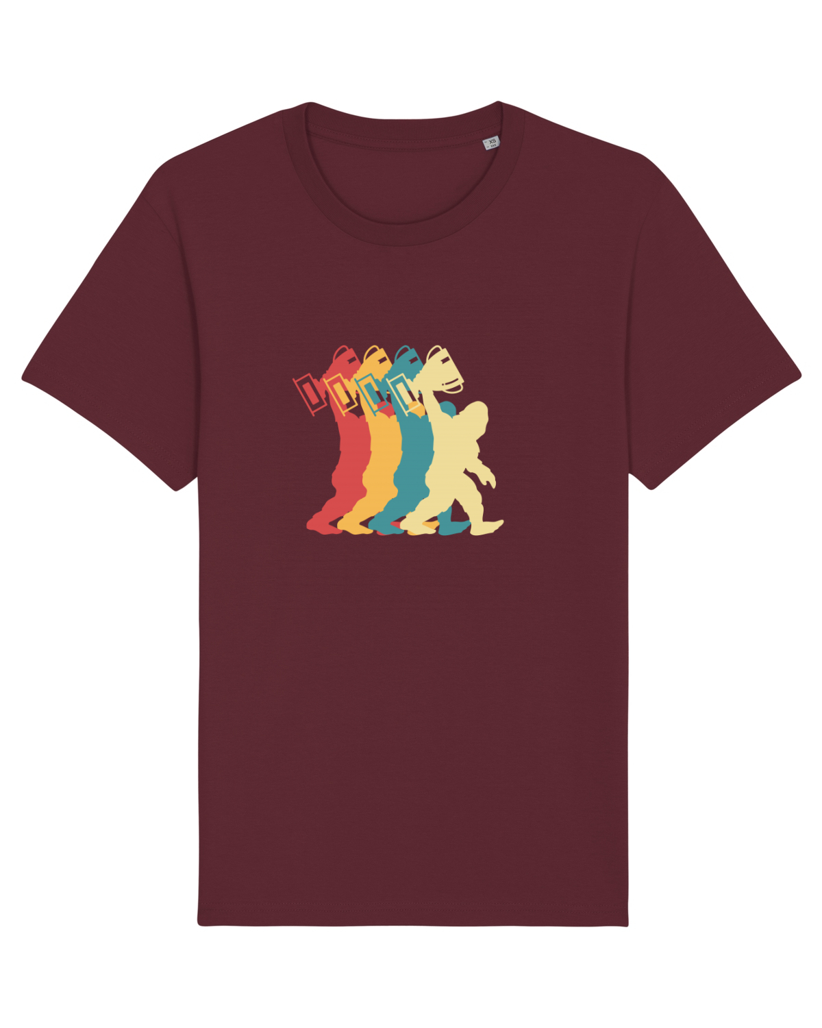 Tricou mânecă scurtă Unisex Rocker Burgundy