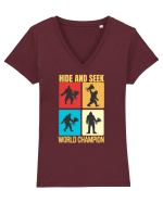 Bigfoot Hide And Seek World Champion Tricou mânecă scurtă guler V Damă Evoker