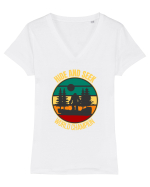 Bigfoot Hide And Seek World Champion Tricou mânecă scurtă guler V Damă Evoker