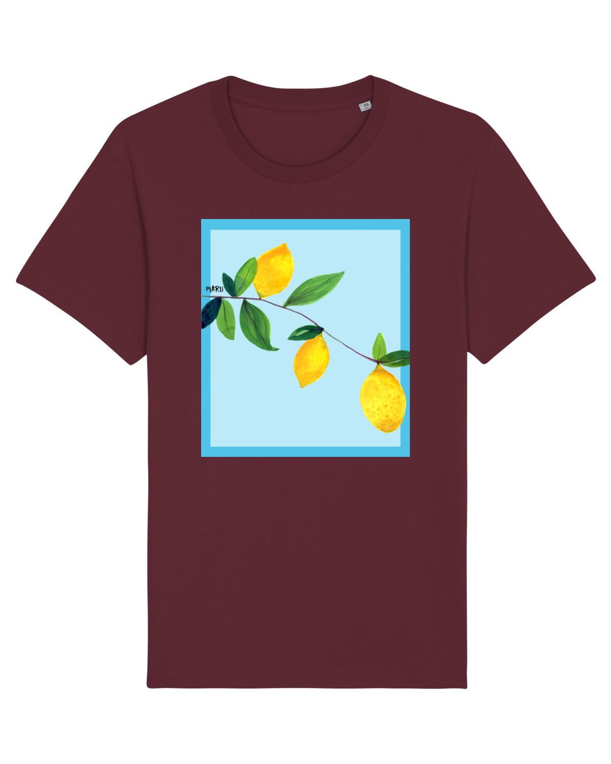 Tricou mânecă scurtă Unisex Rocker Burgundy