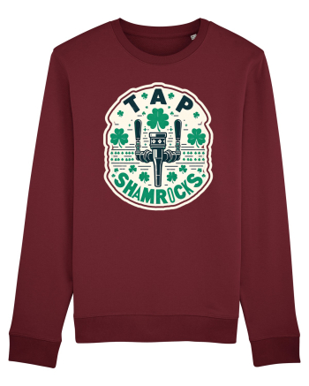 Tap Shamrocks - Irish clover Burgundy