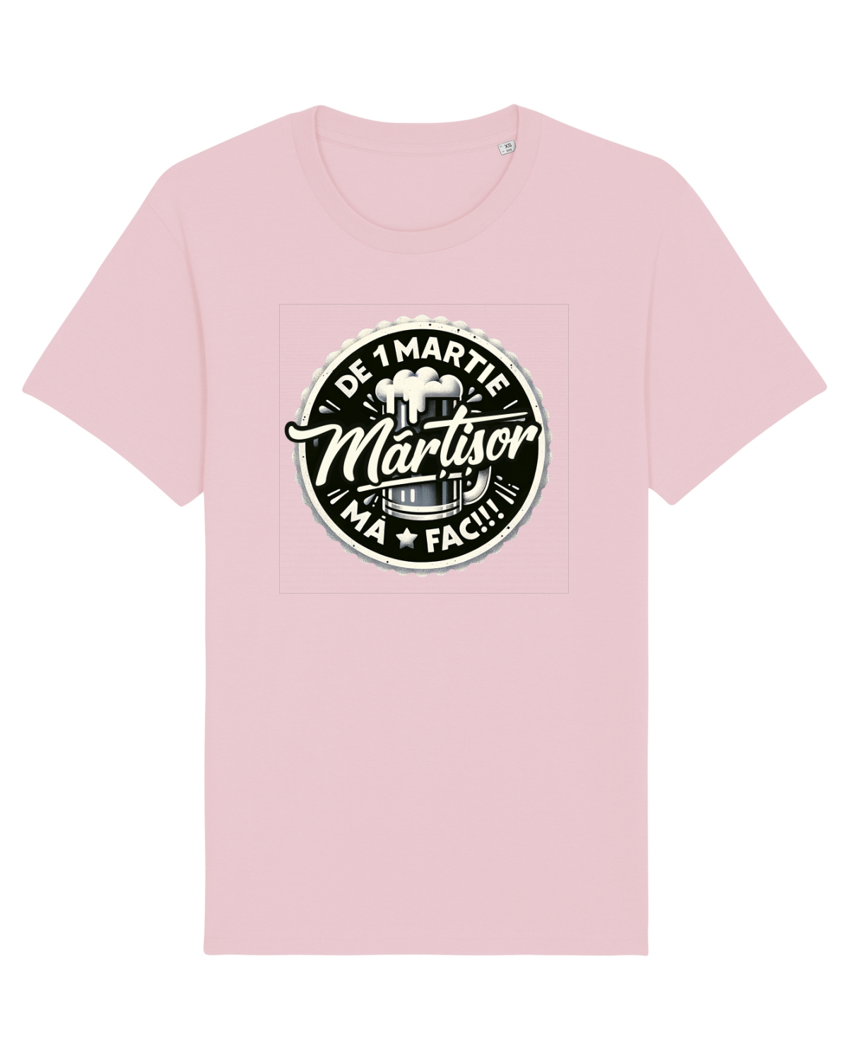 Tricou mânecă scurtă Unisex Rocker Cotton Pink
