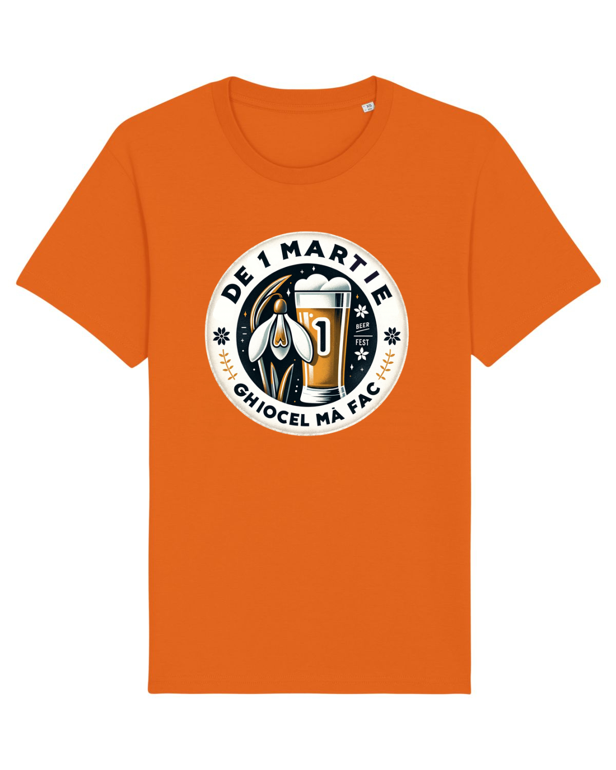 Tricou mânecă scurtă Unisex Rocker Bright Orange