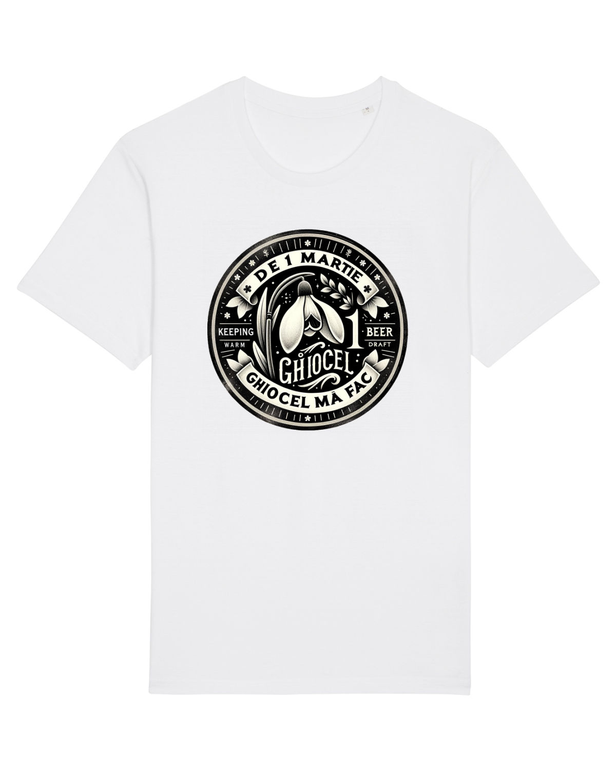 Tricou mânecă scurtă Unisex Rocker White