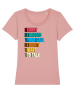Fnuny Quote Tricou mânecă scurtă guler larg fitted Damă Expresser