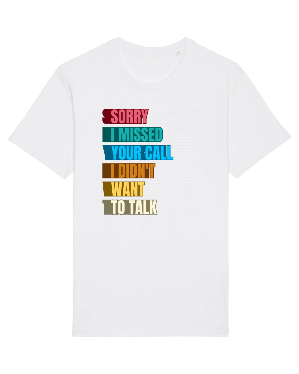 Tricou mânecă scurtă Unisex Rocker White